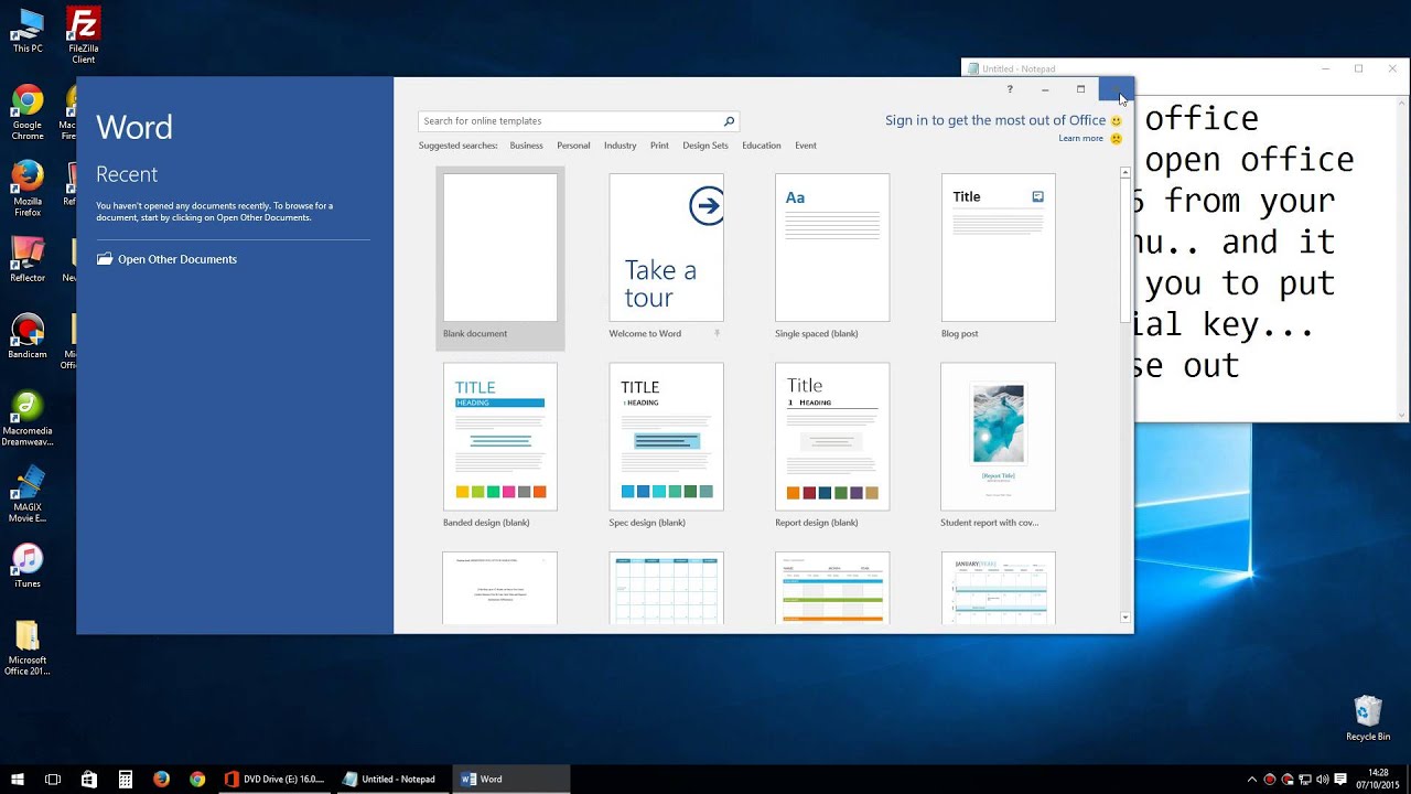 download microsoft word for windows 10